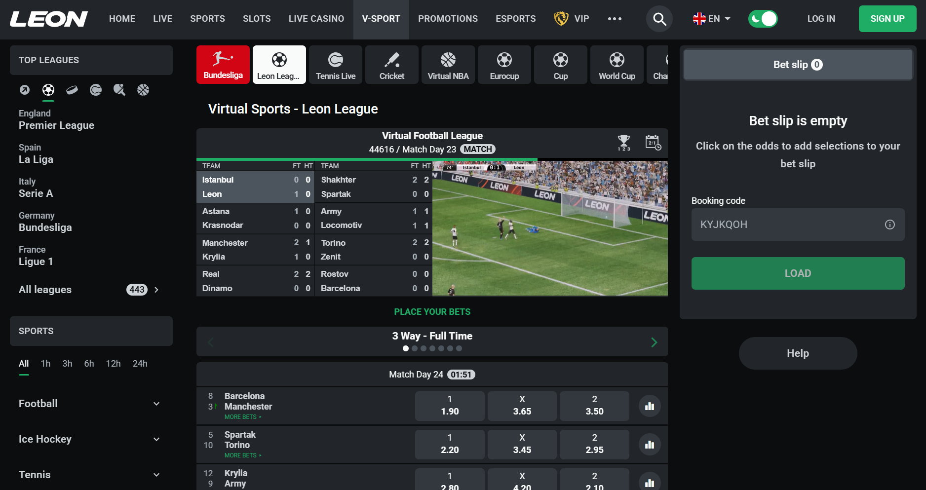 leonbet v-sport